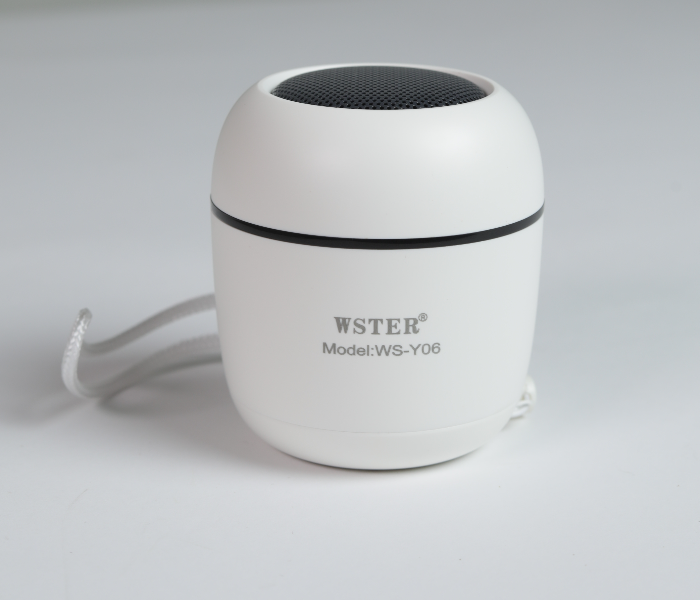 WSTER WS-Y06 Wireless Stereo Speaker - White - Zoom Image 1