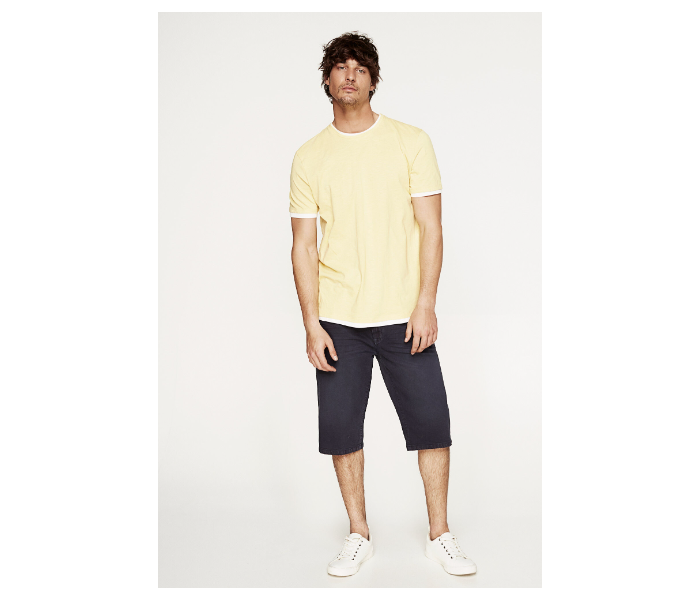 Springfield 712182204 XS Basic T-Shirt for Men - Yellow - Zoom Image 2