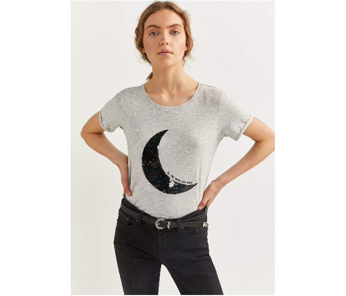 Springfield 886763144 Small T-Shirt for Women - Dark Grey - Zoom Image 1