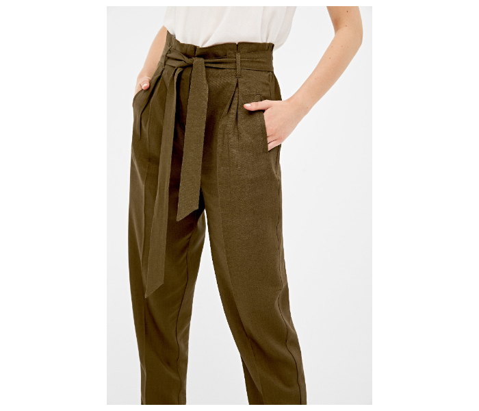 Springfield 683687920 Size 40 Cotton Pant for Women - Brown - Zoom Image 1