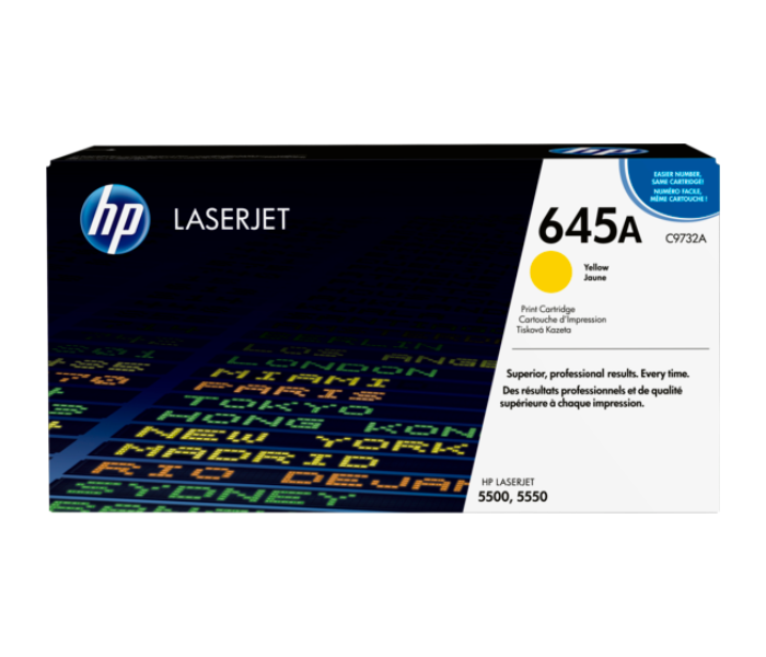 HP 645A C9732A Original LaserJet Toner Cartridge - Yellow - Zoom Image