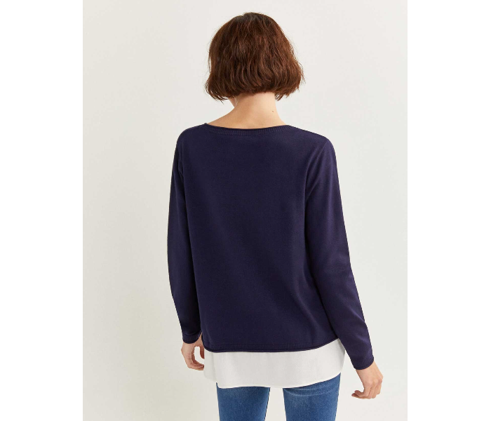 Springfield 133727017 XL Long Sleeve Knitwear for Women - Dark Blue - Zoom Image 3