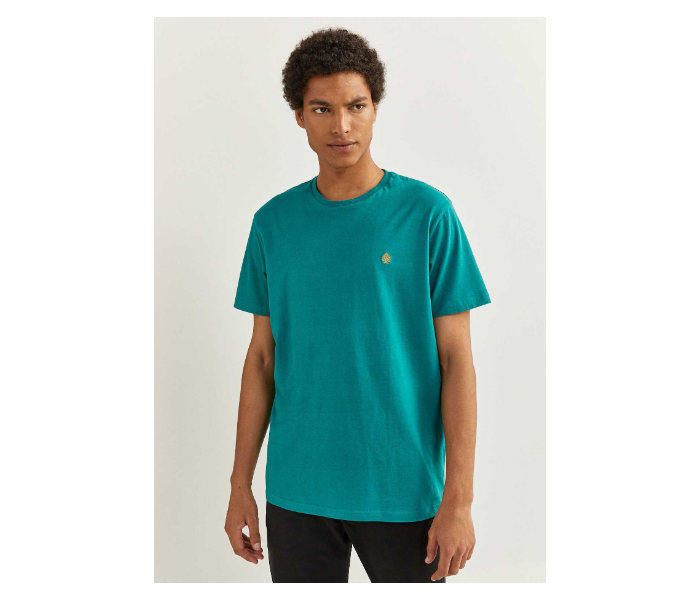 Springfield 712210187 XS Short Sleeve T-Shirt for Men - Turquoise - Zoom Image 1