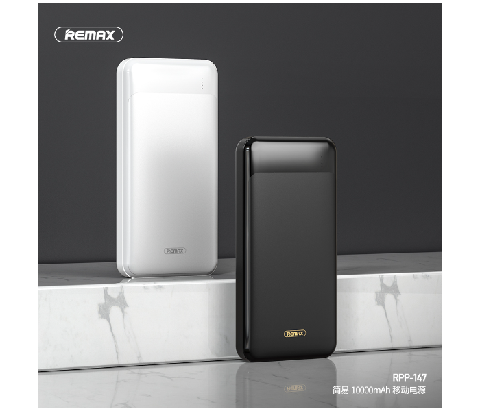 Remax RPP-147 Jany Series 10000mAh 2 USB Power Bank - White - Zoom Image 4