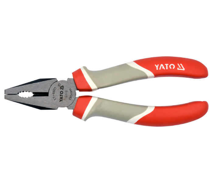 Yato YT-6601 7 Inch Combination Plier - Red and Grey - Zoom Image 1