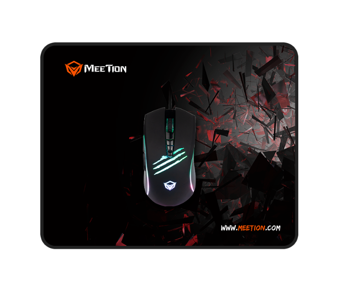 Meetion MT-C011 Wired Gaming Mouse And Pad Combo - Black - Zoom Image 1