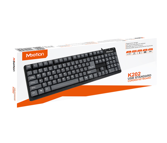 Meetion K202 USB Waterproof Wired Computer Keyboard - Zoom Image 2