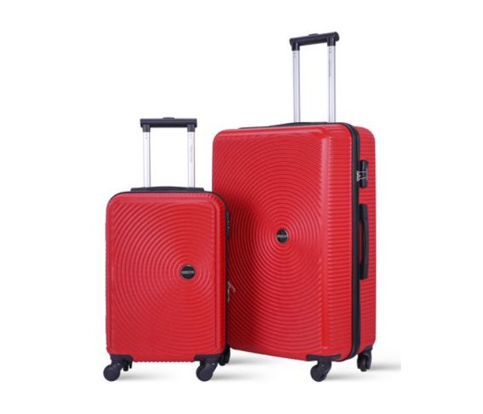 Para John PJTR2043 2 Pieces Hardside Travel Trolley Luggage Set - Red - Zoom Image 1