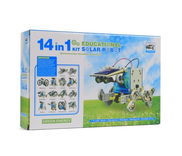 Arduino 14 in 1 Creative DIY Assemble Educational Solar Transformers Robot Toy Kit - Zoom Image 2