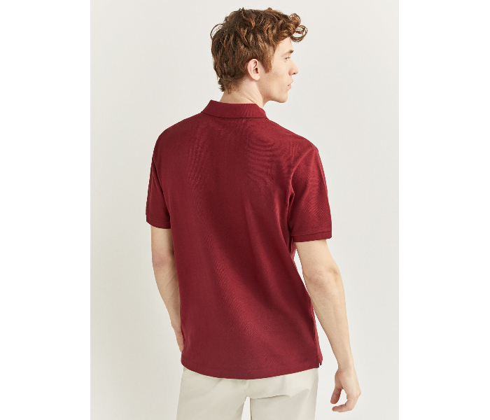 Springfield 855102269 XS Basic Polo Shirt for Men - Maroon - Zoom Image 3