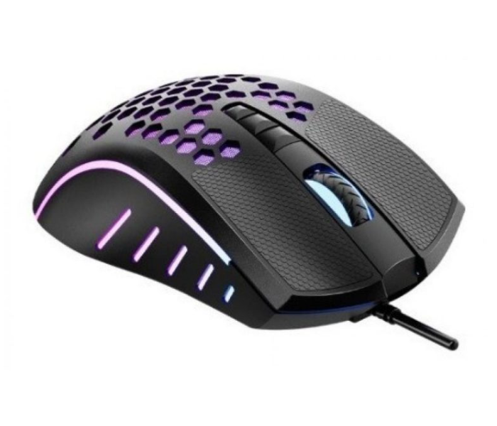 Meetion MT-GM015 Comfortable And In Control Lightweight Honeycomb Gaming Mouse -Black - Zoom Image 3