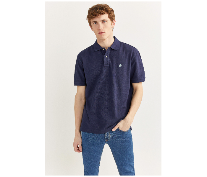 Springfield 855102212 Large Basic Polo Shirt for Men - Dark Blue - Zoom Image 1