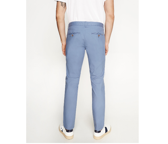 Springfield 155343715 Size 38 Chinos for Men - Medium Blue - Zoom Image 3