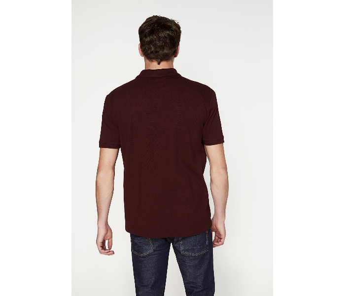 Springfield 855096469 XS Basic Polo Shirt for Men - Maroon - Zoom Image 3