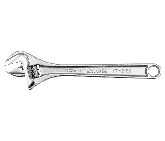 Yato YT-2166 200mm Cr-V Steel Adjustable Wrench - Silver - Zoom Image