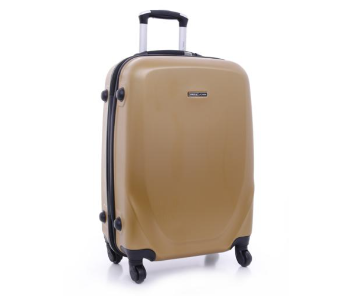 Para John PJTR3022GO 3 Pieces 4 Wheel PVC Trolley Set - Golden - Zoom Image 2