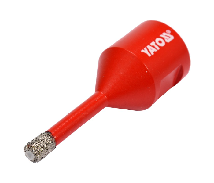 Yato YT-60441 6mm Diamond Drill Bit for Angle Grinder - Red - Zoom Image 1