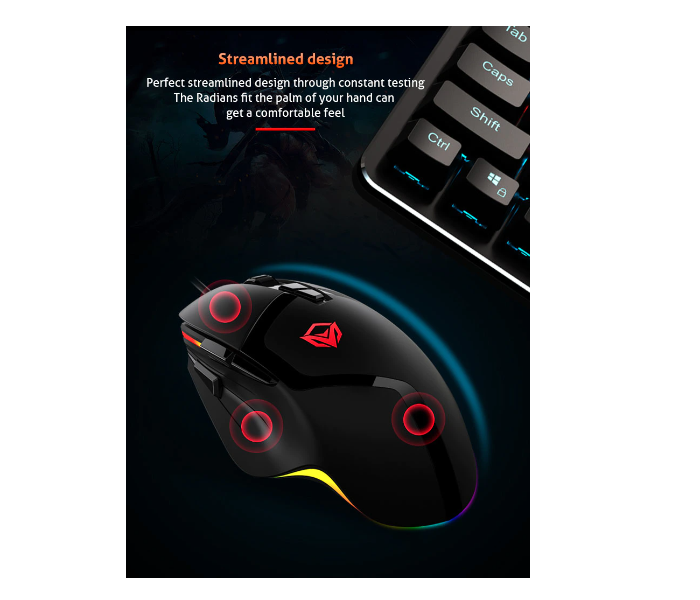 Meetion MT-G3325 Professional Strong Durability Gaming Mouse  -Black - Zoom Image 1