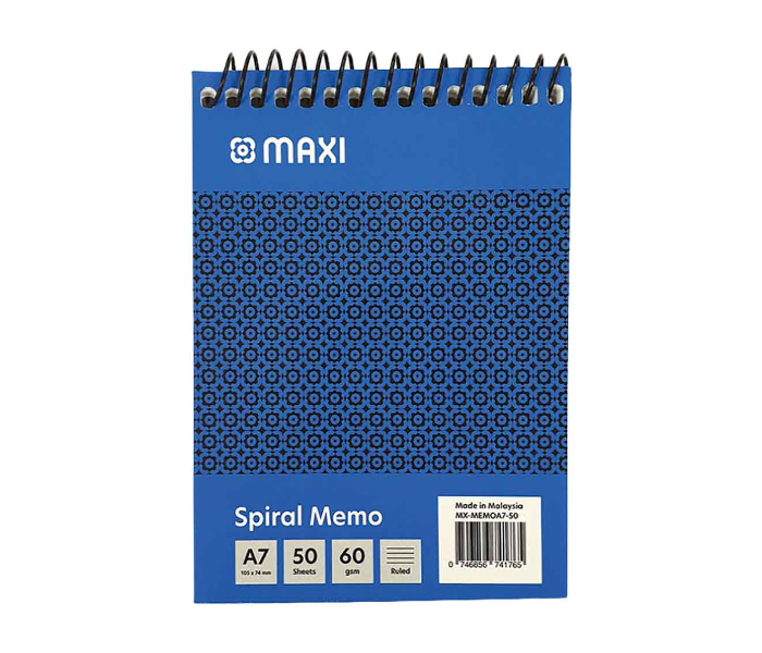 Maxi A7 Spiral Top Memo Notepad - Zoom Image