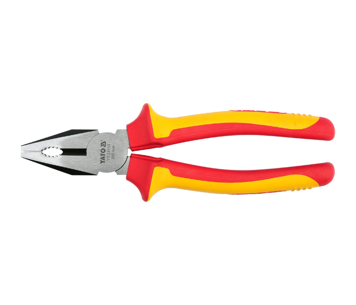 Yato YT-21153 8 Inch Cr-V Steel Insulated Combination Plier - Yellow and Red - Zoom Image 1