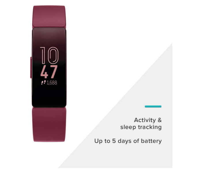 Fitbit Inspire Fitness and Activity Tracker - Sangria - Zoom Image 2