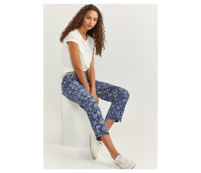 Springfield 683726319 Size 38 Cotton Pant for Women - Blue - Zoom Image 2