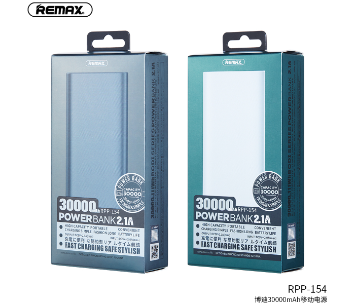 Remax RPP-154 Bodi Series 30000mAh 4 USB Power Bank - Black - Zoom Image 4