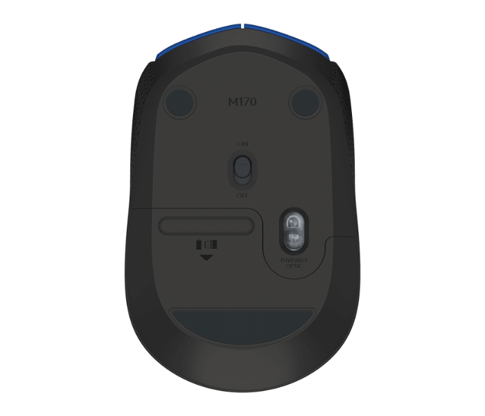 Logitech M174 Wireless Mouse - Blue and Black - Zoom Image 3