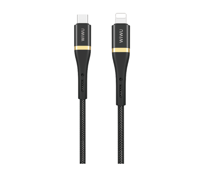 Wiwu ED-1032MB 2 Metre Elite Data Cable Ed-103 Type-C To Lightning - Black - Zoom Image