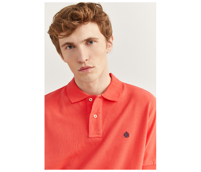 Springfield 855102265 XXXL Basic Polo Shirt for Men - Orange - Zoom Image 2