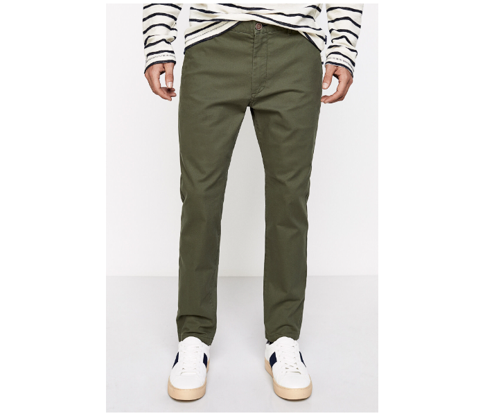 Springfield 155343725 Size 38 Chinos for Men - Green - Zoom Image 1