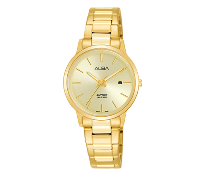 Alba AH7R48X1 28mm Prestige Stainless Steel Analog Watch for Women-Gold - Zoom Image