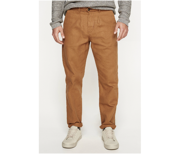 Springfield 155354232 Size 40 Chinos for Men - Light Brown - Zoom Image 2