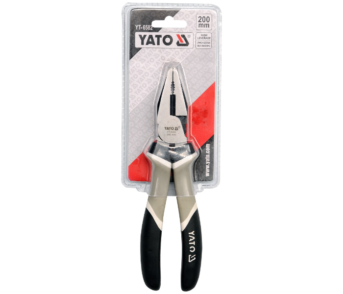 Yato YT-6582 8 Inch High Leverage Combination Plier - Grey and Black - Zoom Image 2