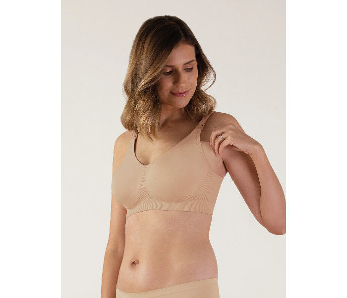 Bravado 1401BA-2 Medium The Body Silk Seamless Cinnamon Nursing Bra -Nude - Zoom Image 2