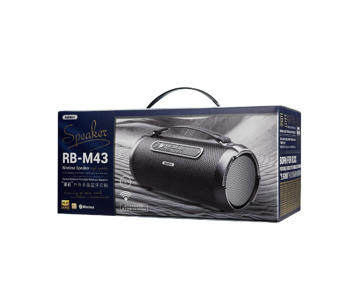 Remax RB-M43 Gwens Outdoor Portable Wireless Speaker - Black - Zoom Image 4