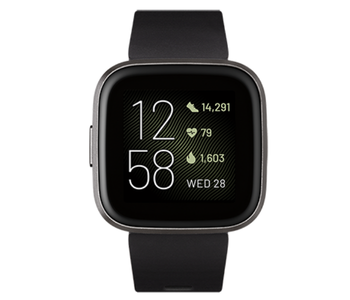 Fitbit Versa 2 Health and Fitness Smartwatch - Black - Zoom Image 2