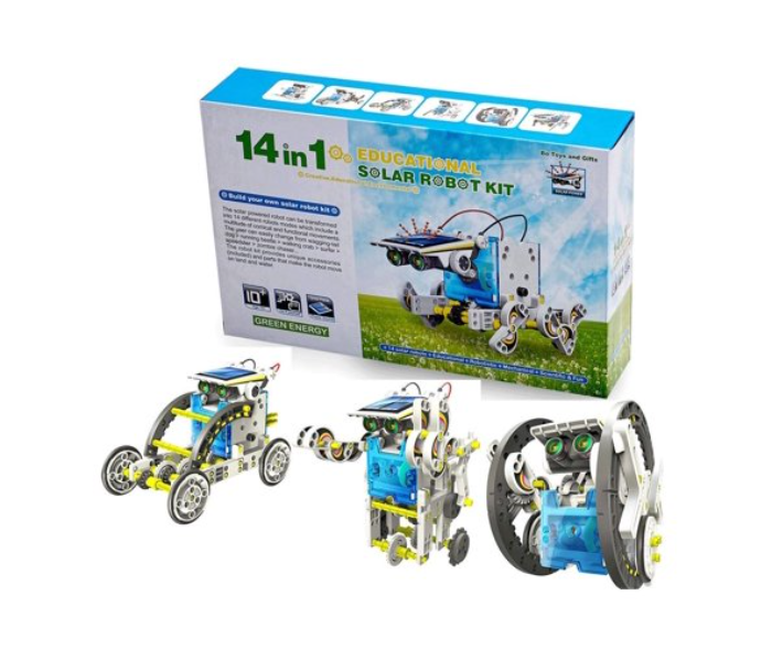 Arduino 14 in 1 Creative DIY Assemble Educational Solar Transformers Robot Toy Kit - Zoom Image 1