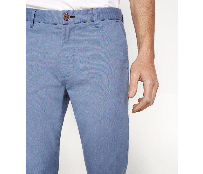 Springfield 155343715 Size 38 Chinos for Men - Medium Blue - Zoom Image 4