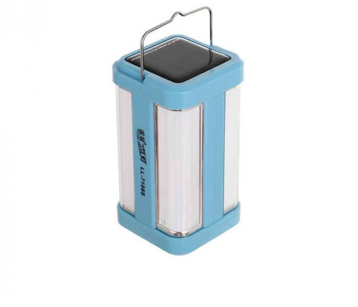 Portable LL-7108S Solar Rechargeable Light -Blue - Zoom Image 1