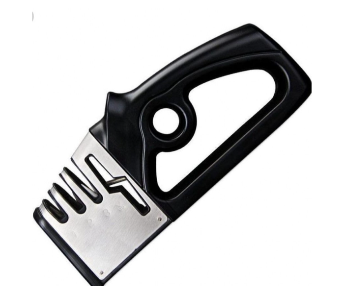 Generic 4 in 1 Knife Sharpener - Black and Silver - Zoom Image 2