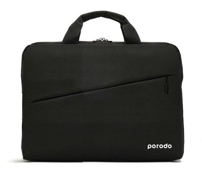 Porodo PD-LPSLV156-BLK Lifestyle Nylon Fabric 15.6 inch Laptop Sleeve Bag - Black - Zoom Image