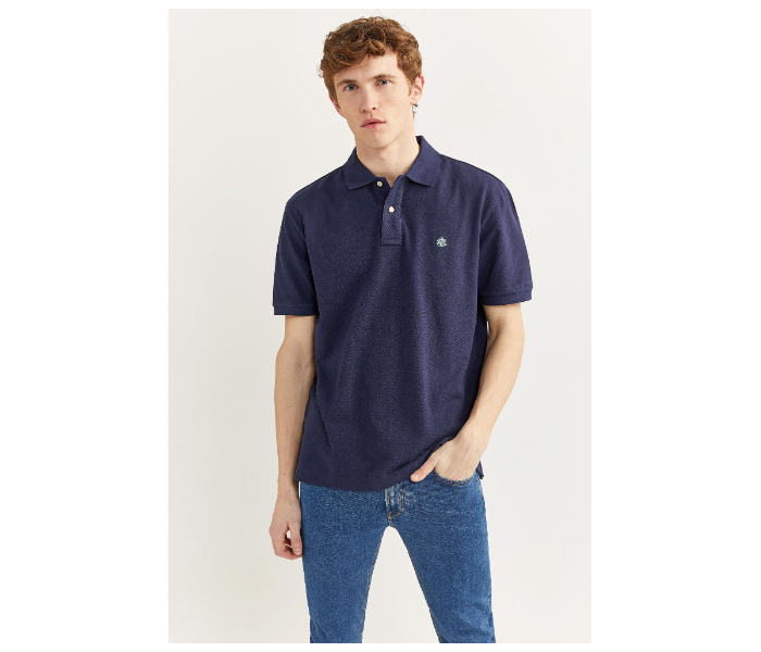 Springfield 855102212 XS Basic Polo Shirt for Men - Dark Blue - Zoom Image 1