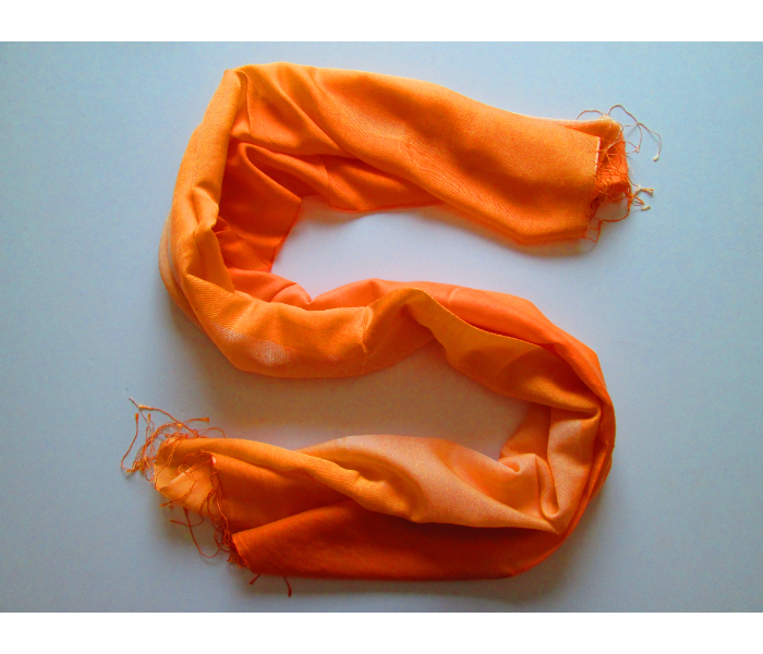 Style It STY-PSS-CO Genuine Hand Woven Pashmina Shawl - Orange - Zoom Image 1