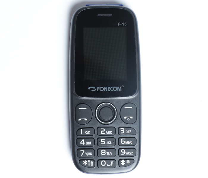 Fonecom F15 Dual Sim Base Phone - Blue and Black - Zoom Image 2