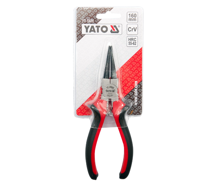 Yato YT-6608 6 Inch Cr-V Steel Round Nose Plier - Red and Black - Zoom Image 2