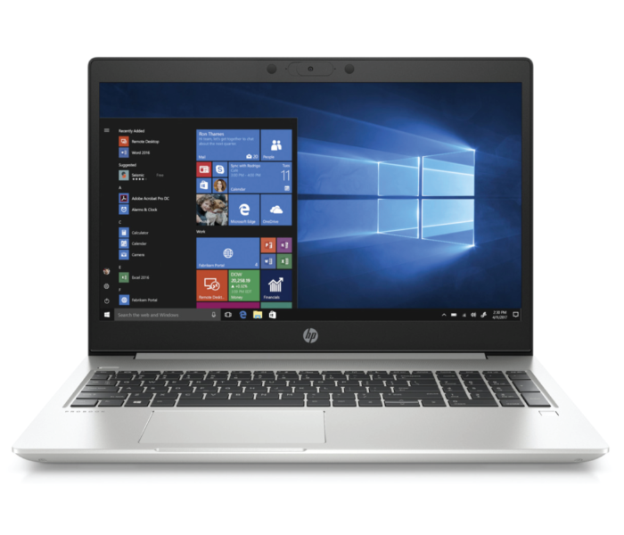 HP ProBook 455 G7 Business Laptop 15.6 Inch AMD Ryzen 5-4500U 8GB RAM 256 GB SSD AMD Radeon Graphics DOS - Pike Silver - Zoom Image 1