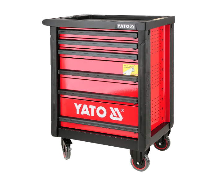 Yato YT-0902 6 Drawer Steel Sheet Roller Cabinet - Black and Red - Zoom Image 2