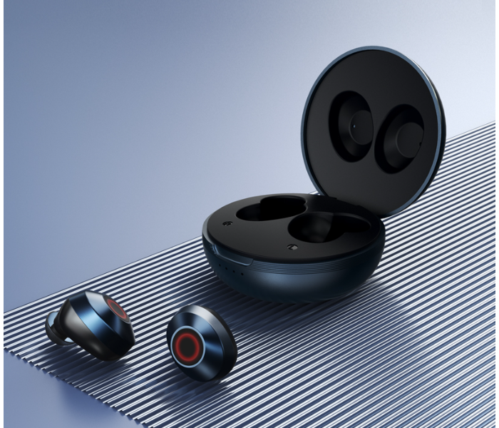 Remax TWS-8 True Wireless Stero Earbuds -Blue - Zoom Image 1