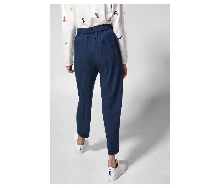 Springfield 683595318 Size 40 Cotton Pant for Women - Blue - Zoom Image 2